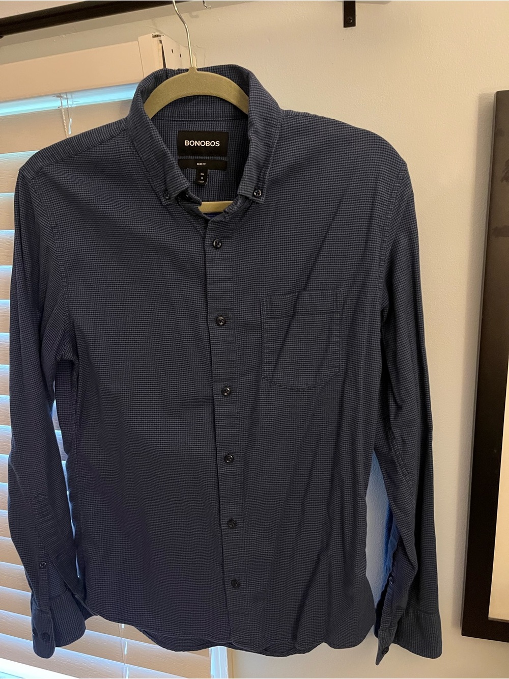 Bonobos Men's Dark Navy Micro-Pattern Button-Down Shirt